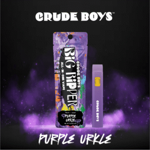 Crude Boys - Purple Urkle Cartridge (Indica) 2g Big Ripper - All In On