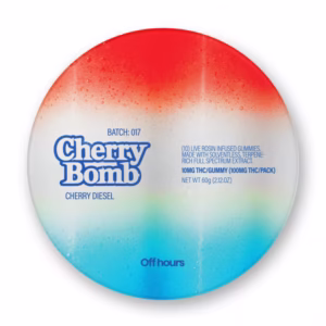 OFFHOURS Gummies - Cherry Diesel "Cherry Bomb" Live Rosin - 100mg Edible