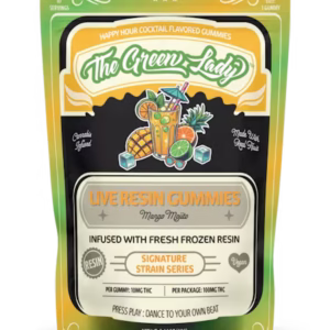 The Green Lady Gummies - Mango Mojito (Live Resin) - 100mg Edible