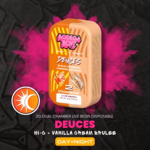 Bodega Boyz 2G Deuces Hi-C & Vanilla Crème Brûlée Live Resin Vape